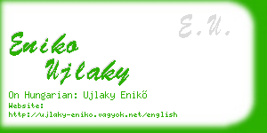 eniko ujlaky business card
